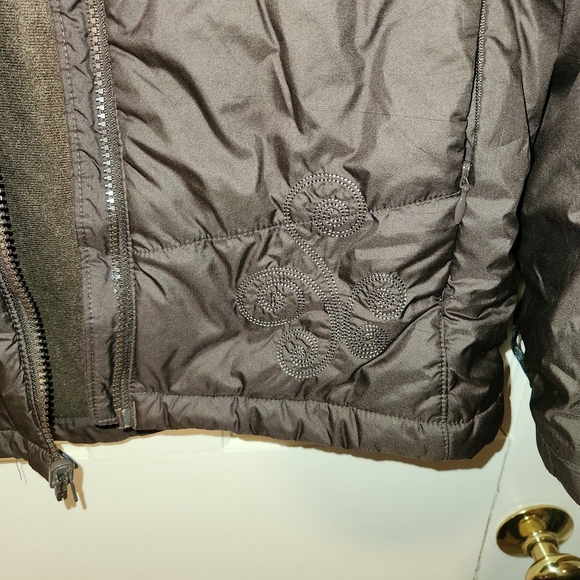 Columbia Vintage Chocolate Embroided Quilted Jacket - Picture 2 of 12